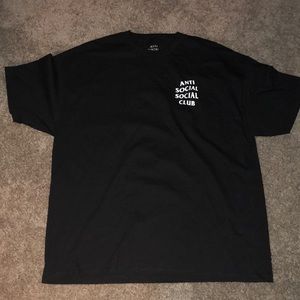 Anti social social club Black T-shirt size XL